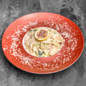 Tagliatelle Verde Salmone al Limone