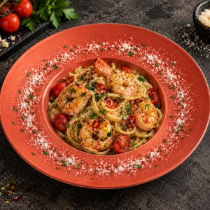 Spaghetti Aglio e Olio Scampi